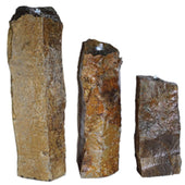 Anjon All Natural Narrow Basalt Columns Set Plain White Background