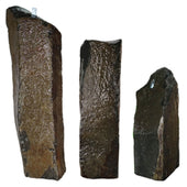 Anjon All Natural Wide Basalt Columns Set Plain White Background