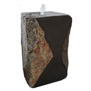 Anjon Hourglass One-Sided Polished Basalt Column Plain White Background