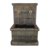 Antibes Deux Wall Fountain for Bronze Spouts With Plain White Background