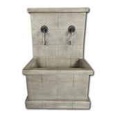 Antibes Deux Wall Fountain for Rustic Spouts With Plain White Background