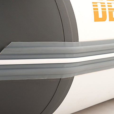 Aqua Marina A-Deluxe Inflatable Speed Boat Showing a Gray Rubber Side Strip