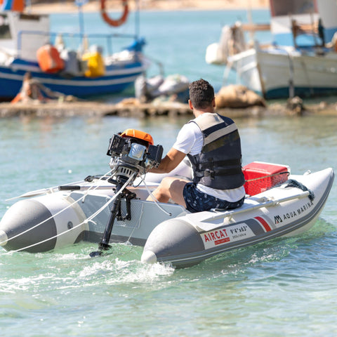 Aqua Marina Aircat 335 A Man Driving On Sea