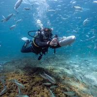 Thumbnail for Aqua Marina BlueDrive X water Propulsion Device With A Diver Capturing the Underwater World