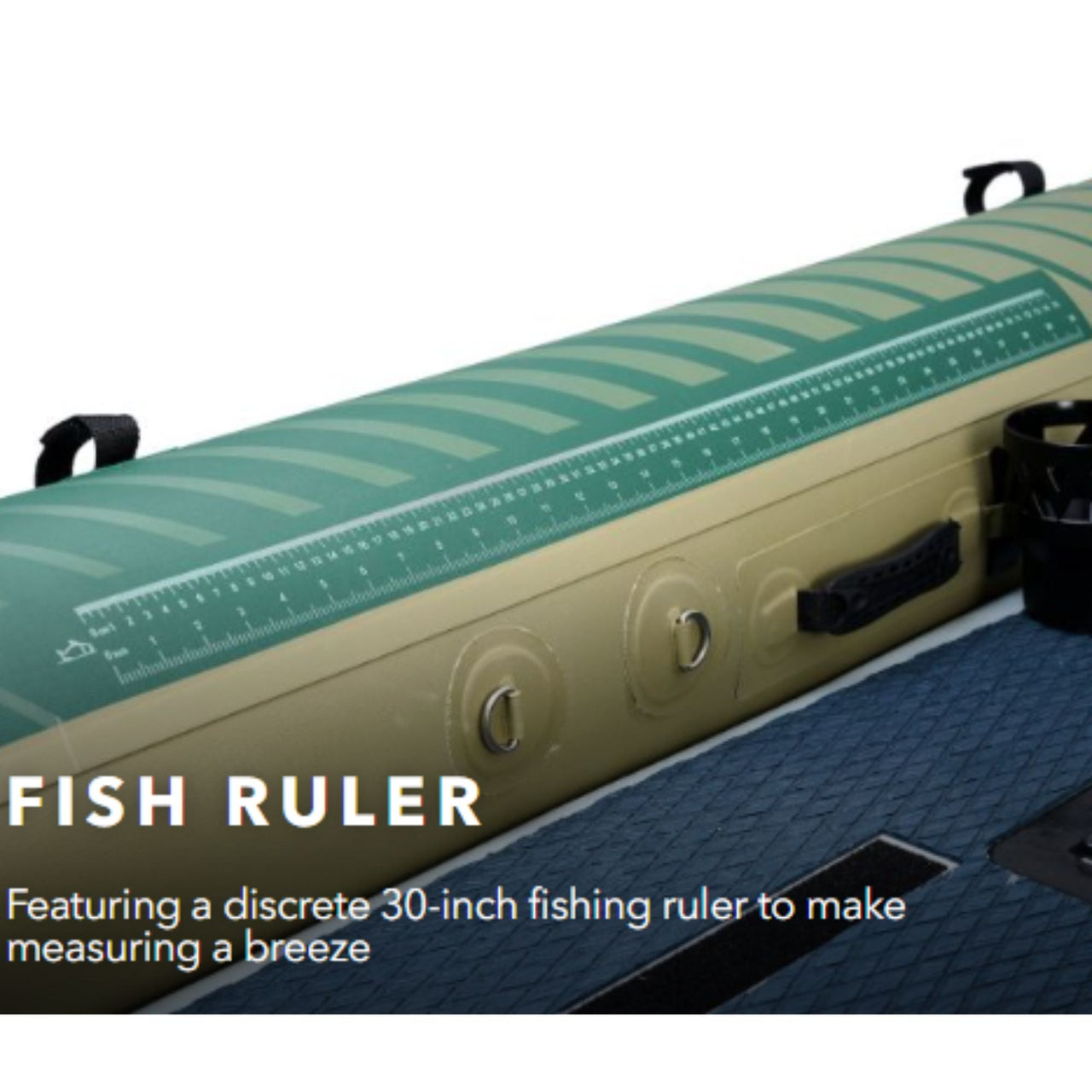 Aqua Marina Caliber 13 1 Inflatable Fishing Kayak Fish Ruler