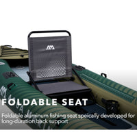 Thumbnail for Aqua Marina Caliber 398 Angler Inflatable Fishing Kayak Foldable Seat