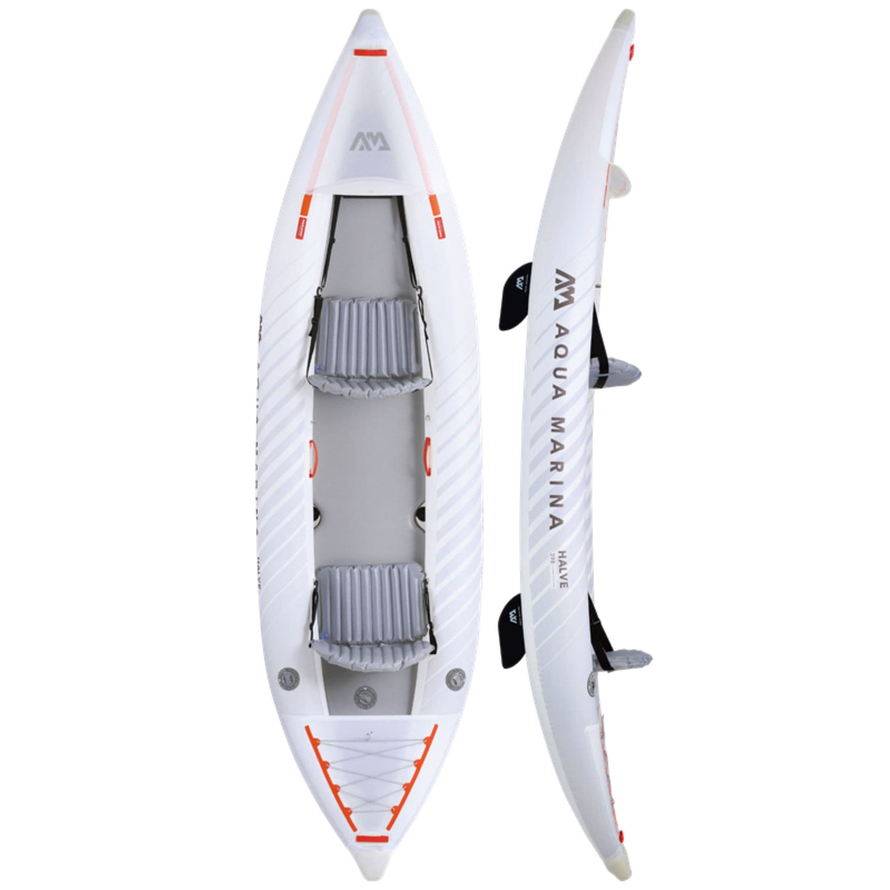 Aqua Marina Halve Ultralight Inflatable Kayak Top And Side View