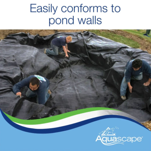 Aquascape 45 mil EPDM Liner With Three Men Installing The Pond