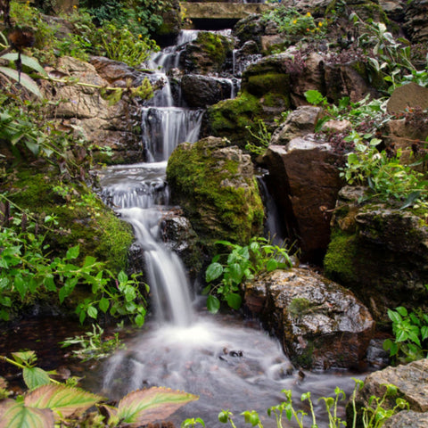 Aquascape Large Pondless Waterfall Kit With Mossy Rocks And Plants