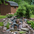 Thumbnail for Aquascape Small Pondless Waterfall Kit Backyard Waterfall With Shed And Trees