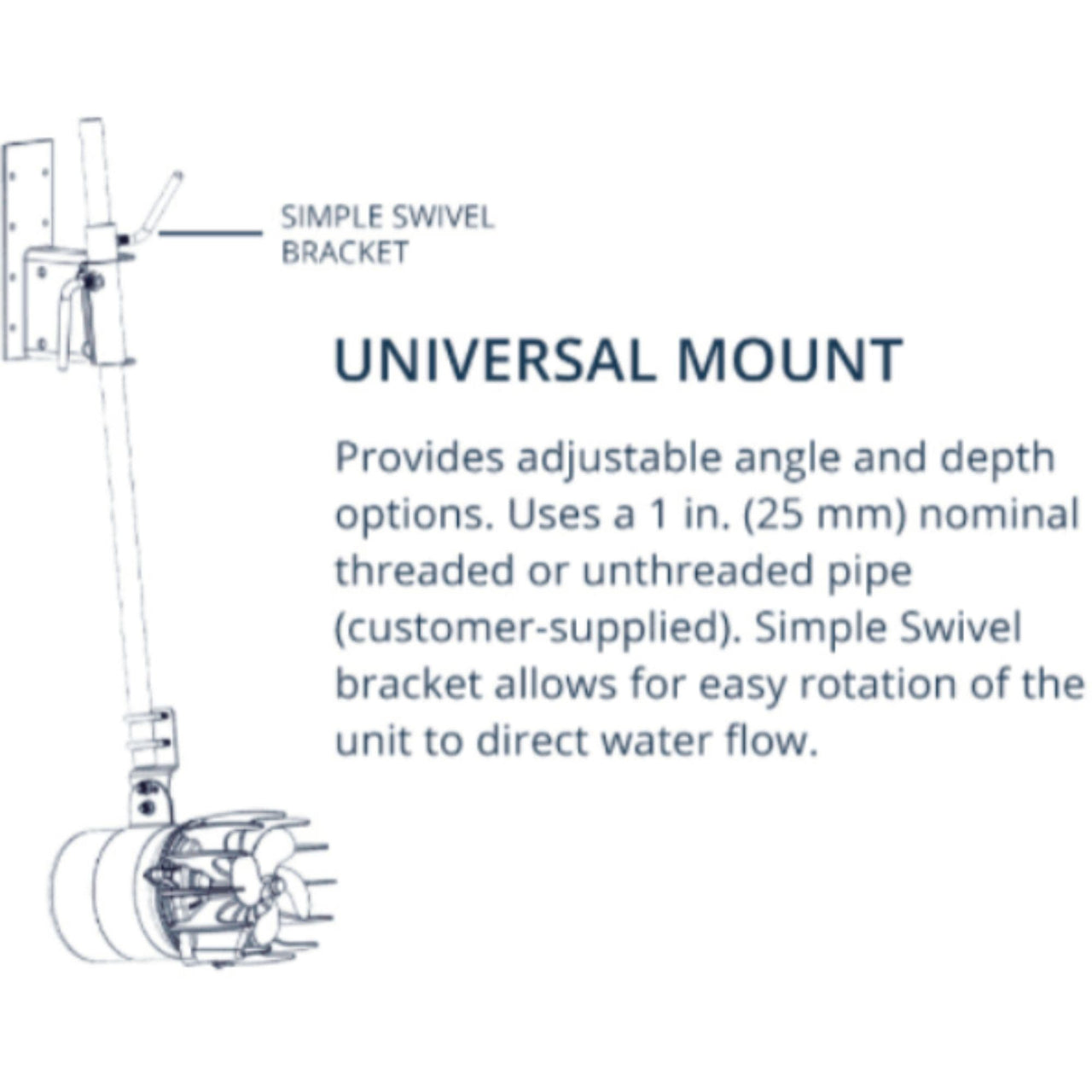 AquatiClear By Kasco Universal Mount