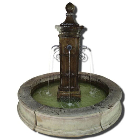 Aquitaine Easy Pond Fountain With Plain White Background