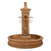 Aquitaine Pond Fountain With  Plain White Background