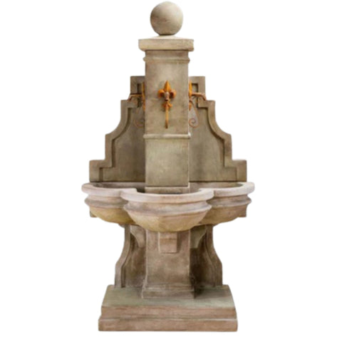 Arles Wall Fountain For Spouts With Plain White Background