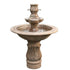 Thumbnail for Assisi Smooth Cobra Pedestal Garden Fountain With Plain White Background
