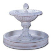 Atherton Pond Outdoor Water Fountain With Plain White Background