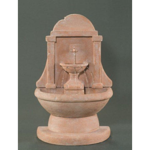 Atlantis Wall Outdoor Fountain - Short Colored Background