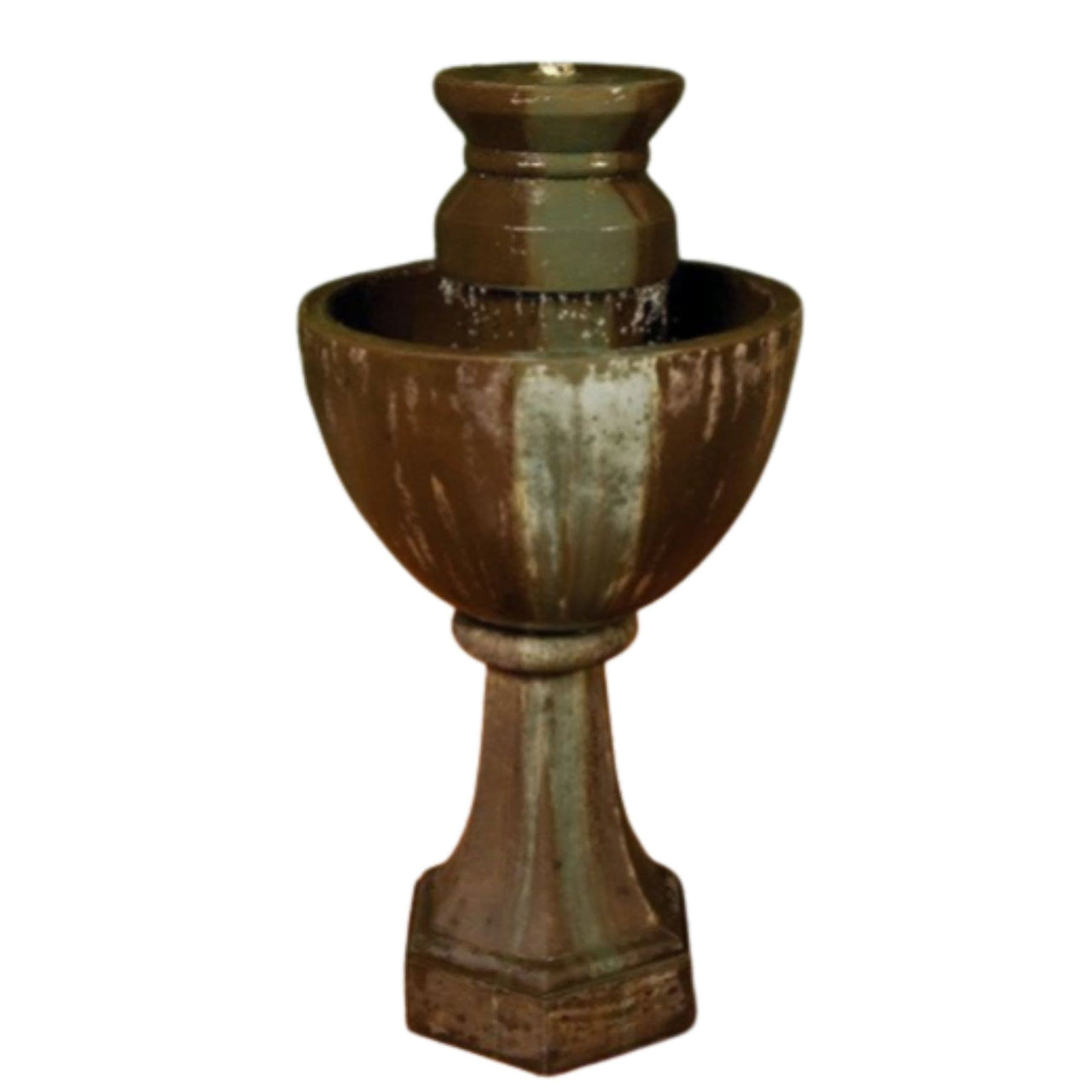 Augusta Garden Water Fountain By Gist With Plain White Background