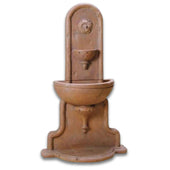 Augustana Wall Outdoor Water Fountain With Plain White Background