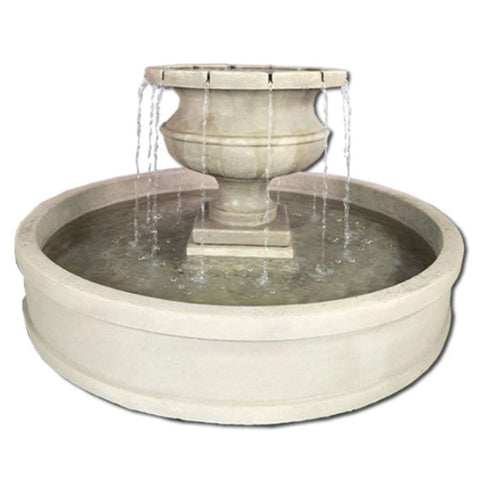 Aventino Pond Fountain With Plain White Background