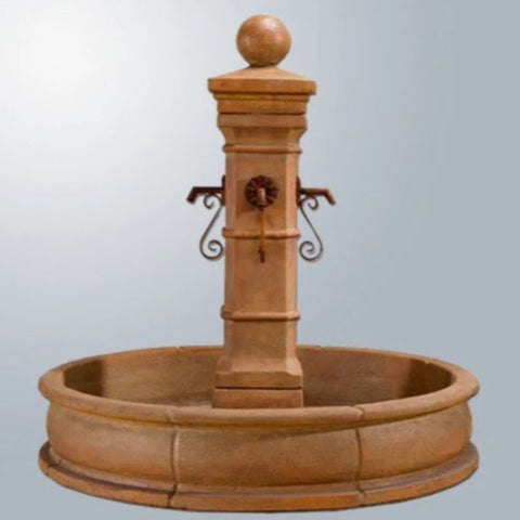 Avignon Pond Fountain For Spouts With Gray Gradient Background