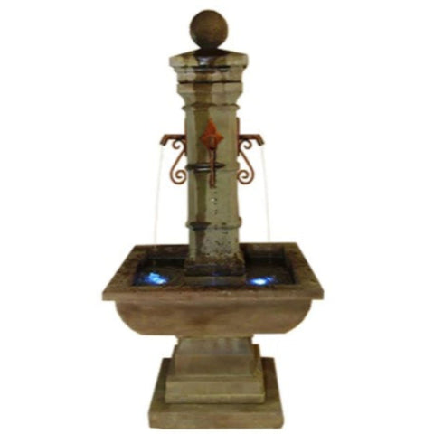 Avignon Solange Fountain For Spouts With Plain White Background