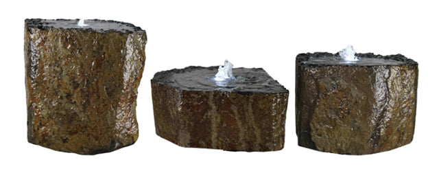 Anjon Textured Top Polished Basalt Column Set