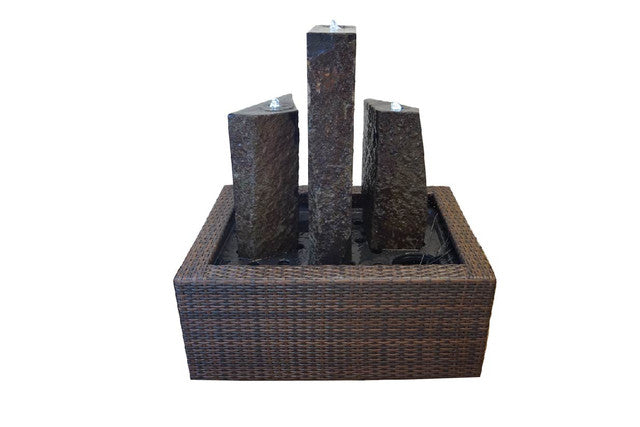 Anjon Polished Pyramid Basalt Column Set