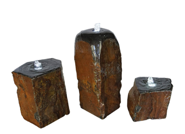 Anjon Top Dome Polished Basalt Column Set
