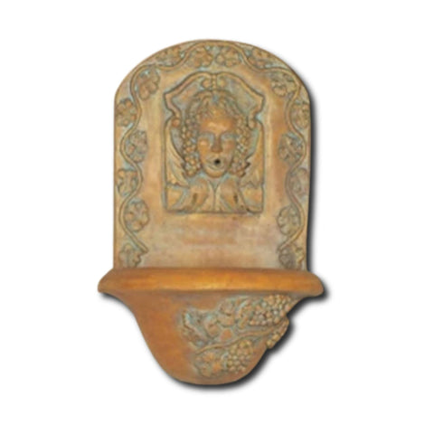 Bacco Wall Fountain With Plain White Background 