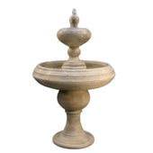 Barcelona Two Tier Outdoor Fountain - Tall Plain White Background