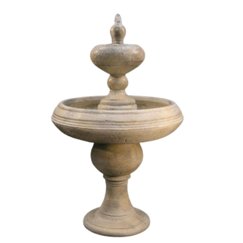 Barcelona Two Tier Outdoor Fountain - Tall Plain White Background