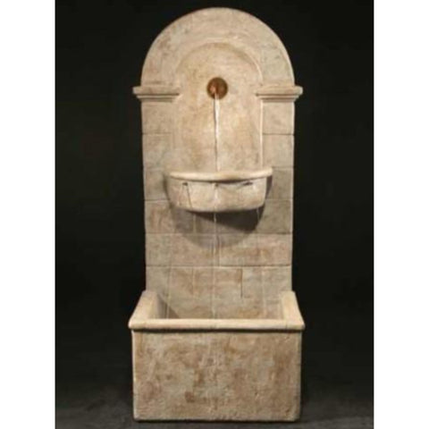 Barcelona Wall Fountain With Colored Background