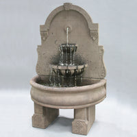 Thumbnail for Bavarian Wall Outdoor Fountain With Plain Basin And Pedestals