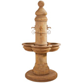 Beaumont Fountain For Rustic Iron Spouts With Plain White Background