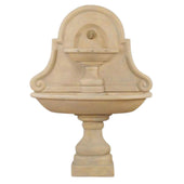 Belair Wall Outdoor Water Fountain For Spout With Plain White Background