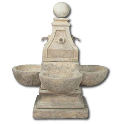 Bellagio Outdoor Water Fountain With Plain White Background