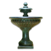 Bergamo Outdoor Water Fountain With Plain White Background