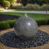 Thumbnail for Black Granite Sphere Stone Fountain With Stones And Greenery Background