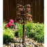 Thumbnail for Blue Thumb 40 Copper Sequoia Tree Garden Fountain With Wooden Fence, Hot Pink Flowers And Green Plants Background