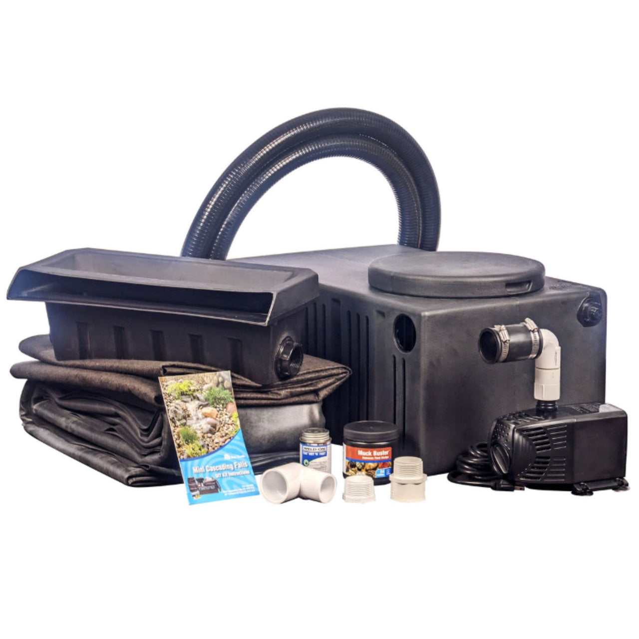 Blue Thumb DIY Medium Cascading Pondless Waterfall Kit Complete Kit In Plain White Background
