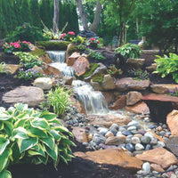 Thumbnail for Blue Thumb Elite Spillway Pondless Waterfall Kit Backyard Waterfall With Rocks And Plants