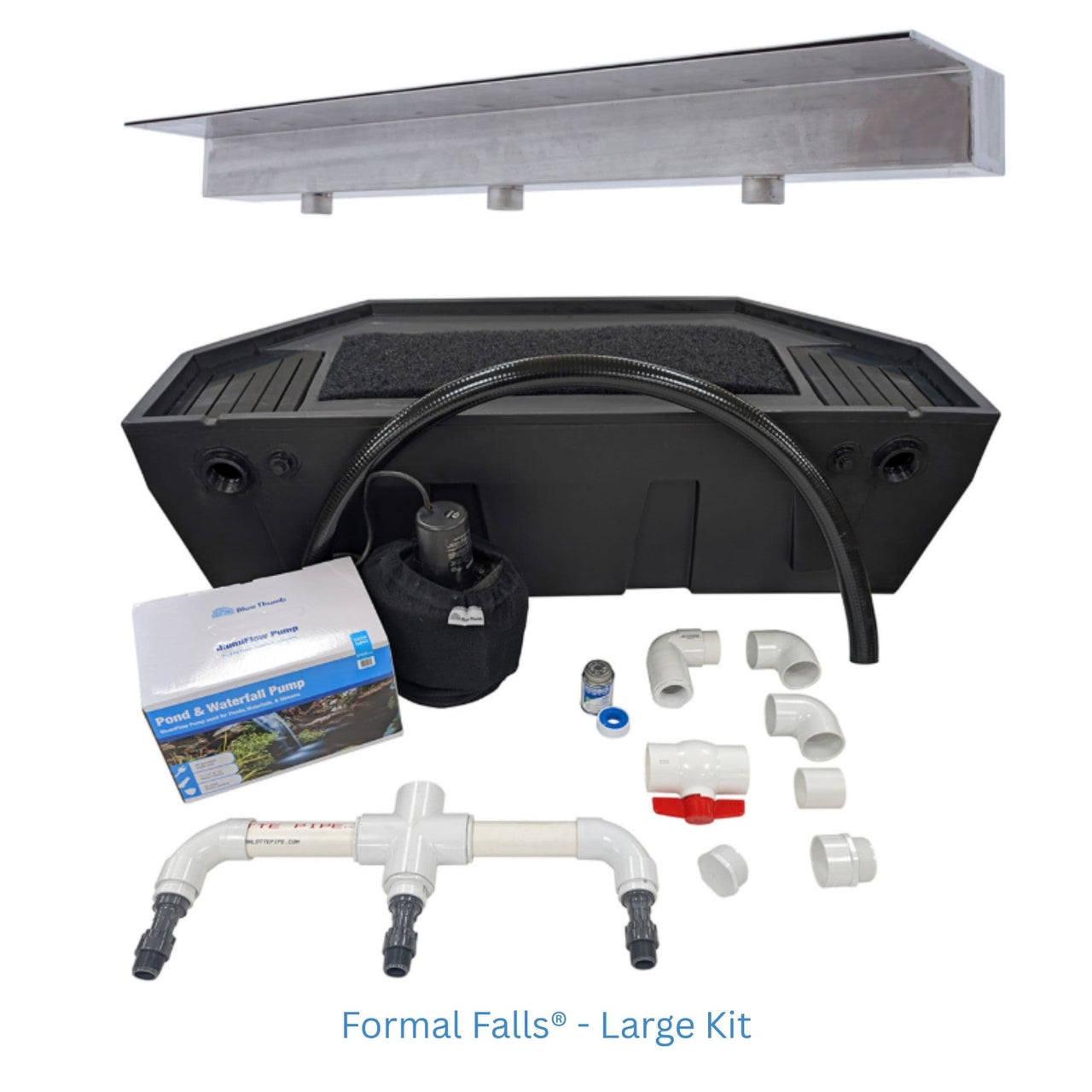 Blue Thumb Formal Falls Wall Waterfall Kit Large Kit Without Lights