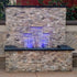Thumbnail for Blue Thumb Formal Falls Wall Waterfall Kit On Stacked Stone Wall Fountain With Lights Small Kit
