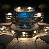 Thumbnail for Blue Thumb Formal Falls Wall Waterfall On Brick Walls With Blue Lights  - Large Kit