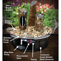 Thumbnail for Blue Thumb Hollowed-Out Basalt Column Outdoor Fountain Features Or Specification