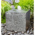 Thumbnail for Blue Thumb Kanji Granite Cube Fountain With Plants And Flowers Background