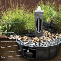 Thumbnail for Blue Thumb Natural Round Granite Stone Fountain Features Or Diagram