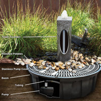 Thumbnail for Blue Thumb Polished Twist Granite Stone Fountain Specification Or Diagram