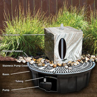 Thumbnail for Blue Thumb Speckled Granite Sphere Stone Fountain The Parts Of The Fountain